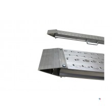 Set of aluminum ramps 1100kg 2440 x 240mm foldable usable width 220mm MW Tools Set of aluminum ramps 1100kg 2440 x 240mm foldable usable width 220mm MW Tools
