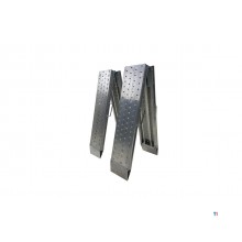 Set of aluminum ramps 1100kg 2440 x 240mm foldable usable width 220mm MW Tools Set of aluminum ramps 1100kg 2440 x 240mm foldable usable width 220mm MW Tools