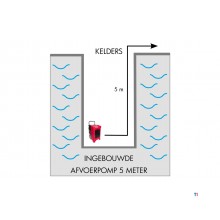 Industriell byggetørker PE 50L/dag med MW Tools avløpspumpe Industriell byggetørker PE 50L/dag med MW Tools avløpspumpe