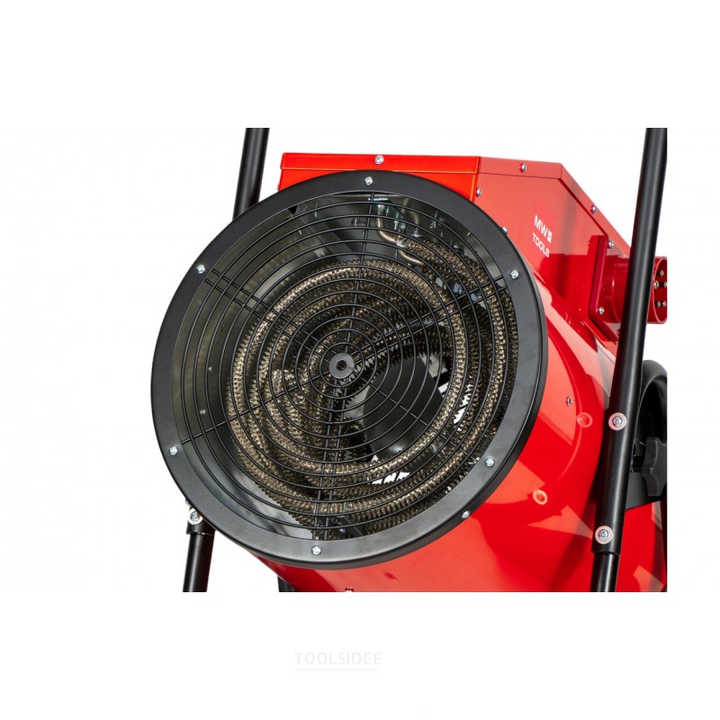 Sähköinen kuumailmapuhallin 15kW 3x400V kärry MW Tools