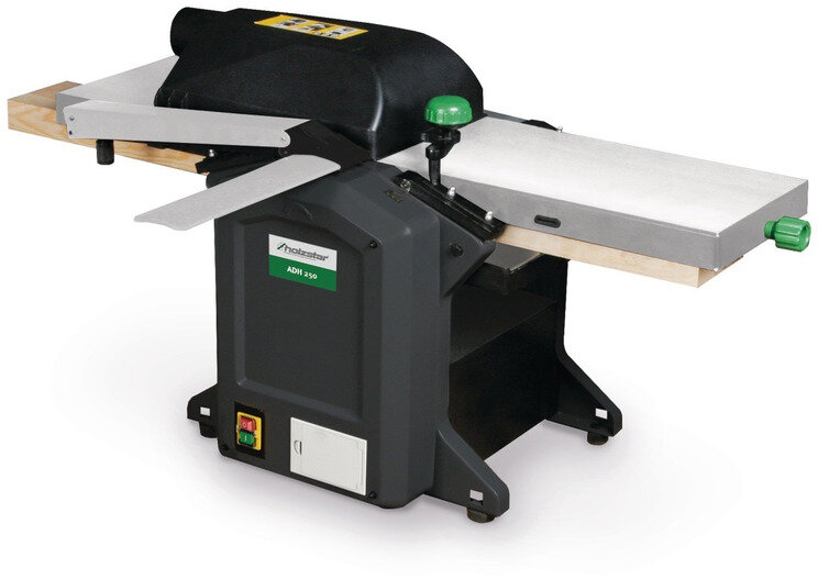 Bærbar kombinert høvel tykkelseshøvel 254 mm 2 høvelkniver 1,5 kW 230V Holzstar