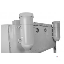 Professionelle Doppelstrahlkabine 880 L mit Absaugung MW Tools