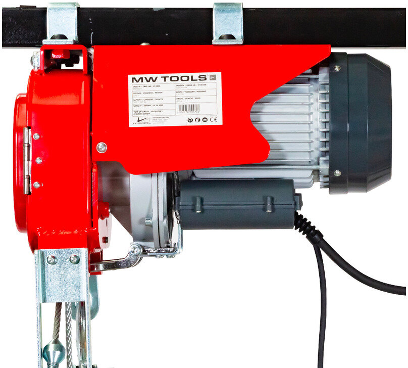 Kabeltalje 300 kg 60m 230V type gennemløb trådløs styring MW Tools