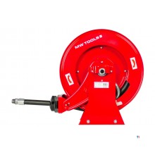 Dieselhaspel 15 m Ø 3/4" 20 bar Stahl pulverbeschichtet mit Aufrollautomatik und fester Wandhalterung MW Tools