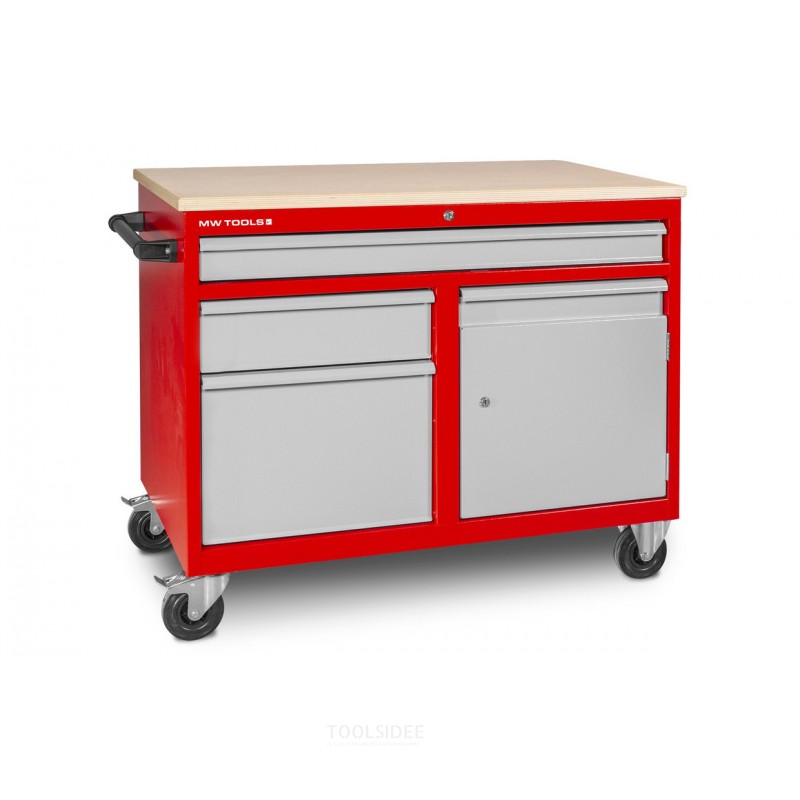 Mobile work table 3 drawers 1 cabinet MW Tools Mobile work table 3 drawers 1 cabinet MW Tools
