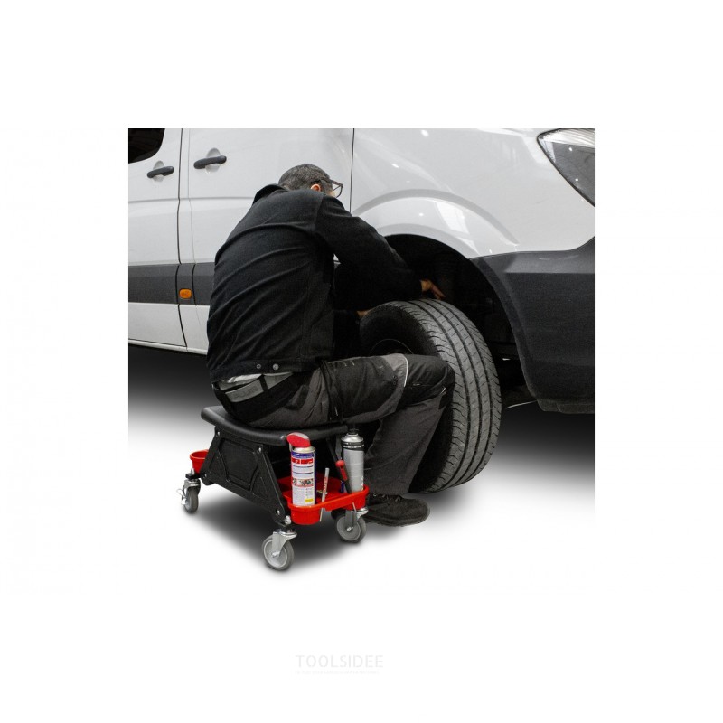 Mobil værkstedsstol med bæreevne 130 kg MW Tools