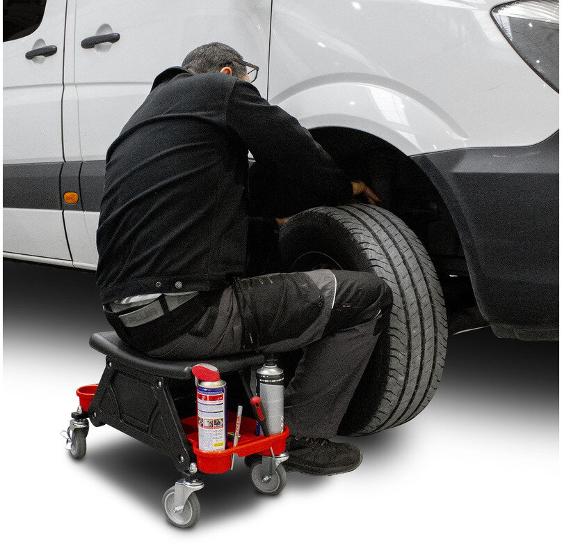 Mobiler Werkstattstuhl Tragkraft 130kg MW Tools