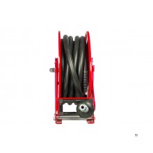 AdBlue-spole 15 m Ø 3/4" 20 bar Pulverlakeret stål med automatisk oprulning og fast vægbeslag MW Tools