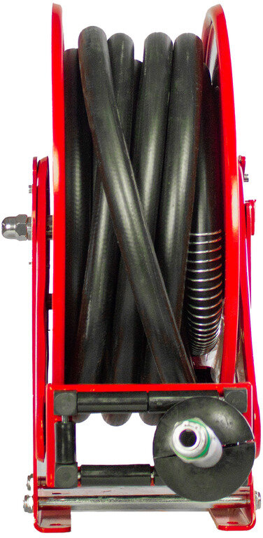 AdBlue-spole 15 m Ø 3/4" 20 bar Pulverlakeret stål med automatisk oprulning og fast vægbeslag MW Tools