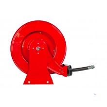 AdBlue-spole 15 m Ø 3/4" 20 bar Pulverlakeret stål med automatisk oprulning og fast vægbeslag MW Tools