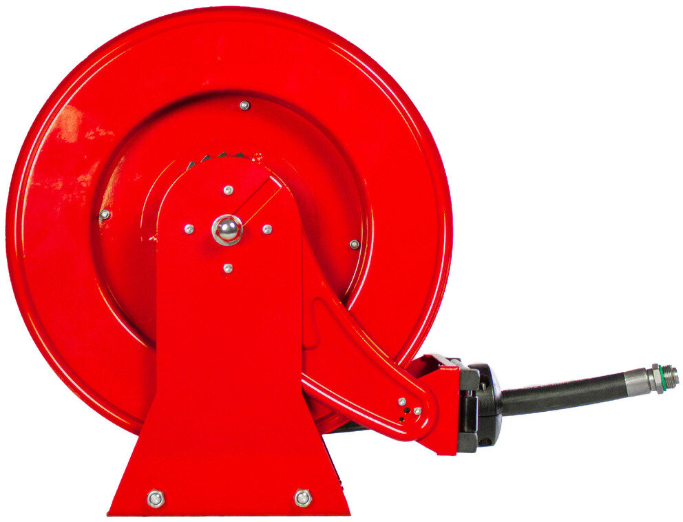 AdBlue-spole 15 m Ø 3/4" 20 bar Pulverlakeret stål med automatisk oprulning og fast vægbeslag MW Tools