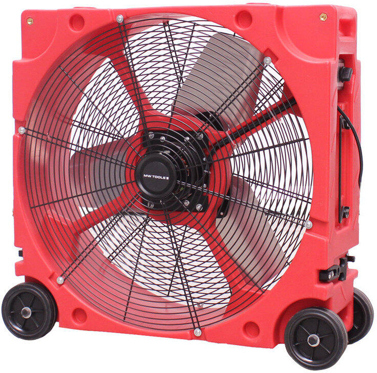 Mobiler Ventilator PE Ø600mm 180W 230V MW Tools