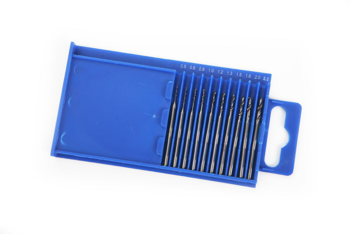 HBM 10 Piece HSS Drill Bit Set 0,5 - 2,2 mm