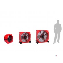 Mobiler Ventilator PE Ø600mm 180W 230V MW Tools