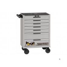 Grauer Werkzeugwagen mit 7 Schubladen Teng Tools