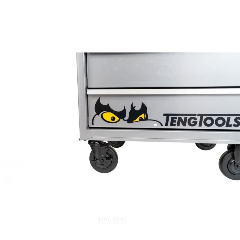 Grå værktøjsvogn 7 skuffer Teng Tools