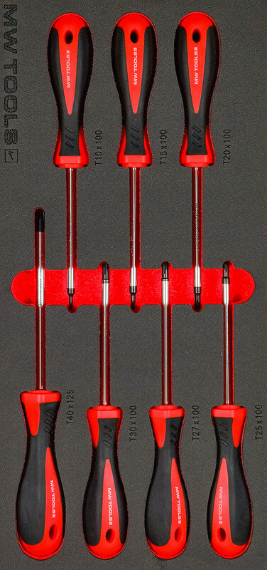Schraubendrehersatz Torx Schaumstoffeinlage 7-teilig MW Tools
