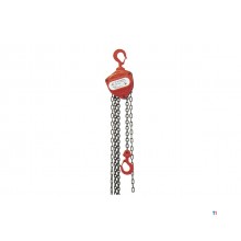 Chain hoist, manual, 2 tons, 2.5 meters, MW Tools