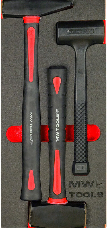 Hammersett skumbrett 3 deler MW Tools