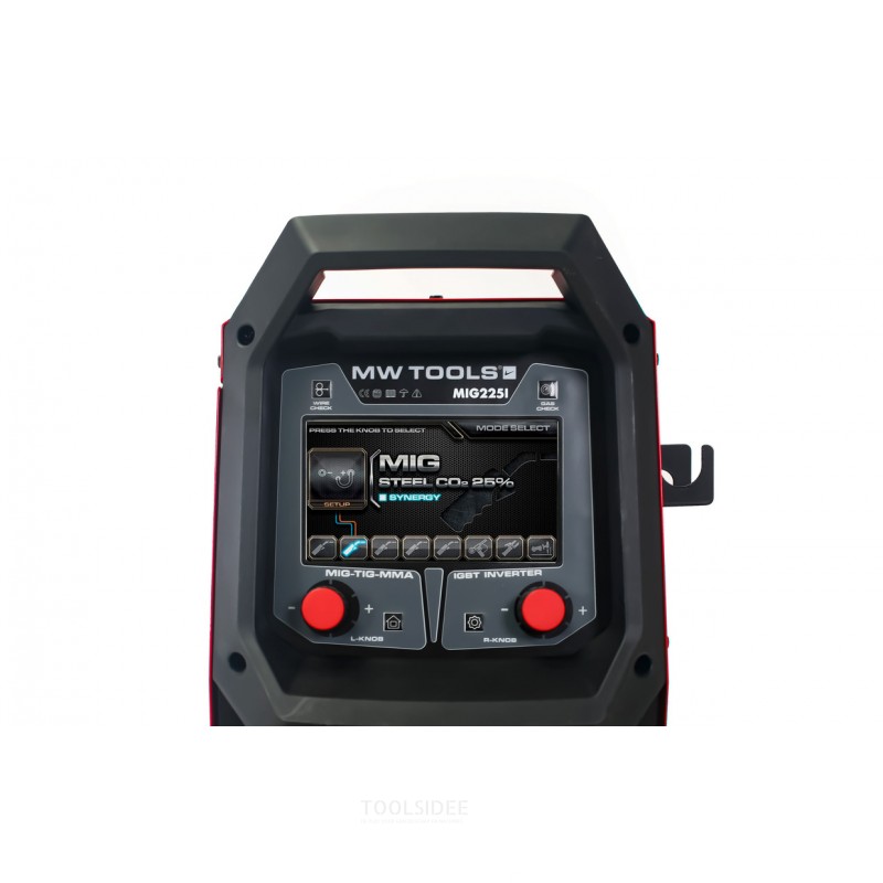MIG-hitsausinvertteri teolliseen synergiaan 30A-220A 230V MW Tools