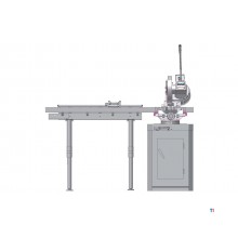 Manuel kapsav, klingediameter 315 mm, 19/38 o/min, 0,75/1,5 kW, 400V, med kølepumpe og base til stål og rustfrit stål. Optisaw Manuel kapsav, klingediameter 315 mm, 19/38 o/min, 0,75/1,5 kW, 400V, med kølepumpe og base til stål og rustfrit stål. Optisaw