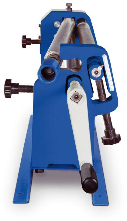 Manuel pladevalsemaskine 3 ruller arbejdsbredde 610 mm pladetykkelser op til 0,8 mm i stål Metallkraft