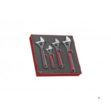 Foam2 Tray-Schlüsselsatz, 15° Beckenwinkel, 4-teilig Teng Tools