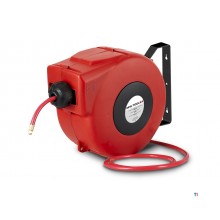 Compressed air reel 17 m Ø 1/2" 10 bar PP with automatic roll-up and swivel wall bracket MW Tools
