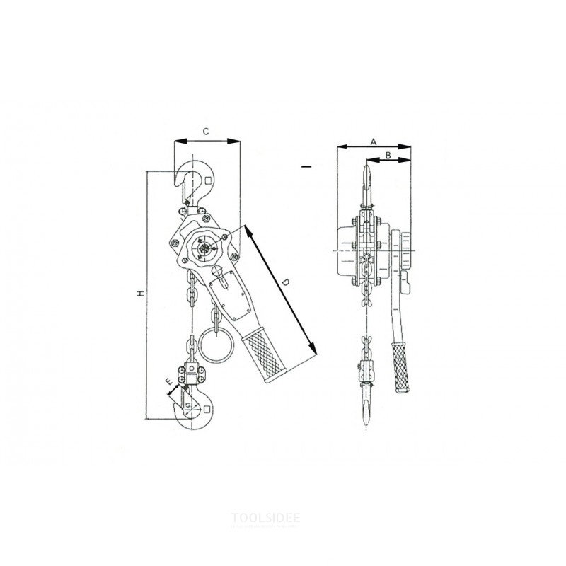Räikkänostin 1,5 tonnia MW Tools