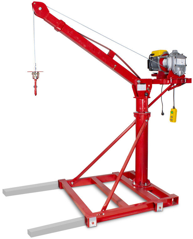 Byggekran 500kg 25m elektrisk 230V MW Værktøj Byggekran 500kg 25m elektrisk 230V MW Værktøj