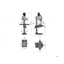 Søjleboring og fræsemaskine, boring op til ø 32 mm MK4/M16 1,5 kW 400V krydsbord Optidrill Søjleboring og fræsemaskine, boring op til ø 32 mm MK4/M16 1,5 kW 400V krydsbord Optidrill