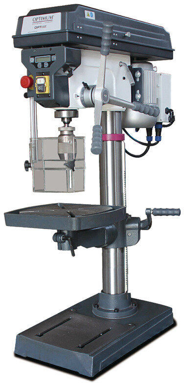 Professionel bordboremaskine, boring op til ø 25 mm, MK2-montering, 750W, 400V, digitalt display, 12 hastigheder og boredybde, O