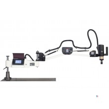 Electric tapping arm M3 to M16 PLC control servo 0.6 kW 230V operating radius 1500 mm including 8 tapping pots slip clutch dia. 