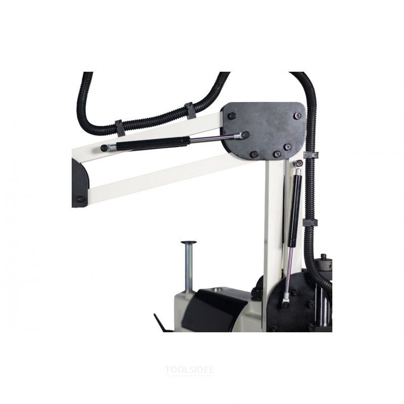 Elektrisk gevindboringsarm M3 til M16 PLC-styreservo 0,6 kW 230V aktionsradius 1500 mm inklusive 8 gevindboringspotter, glidekob
