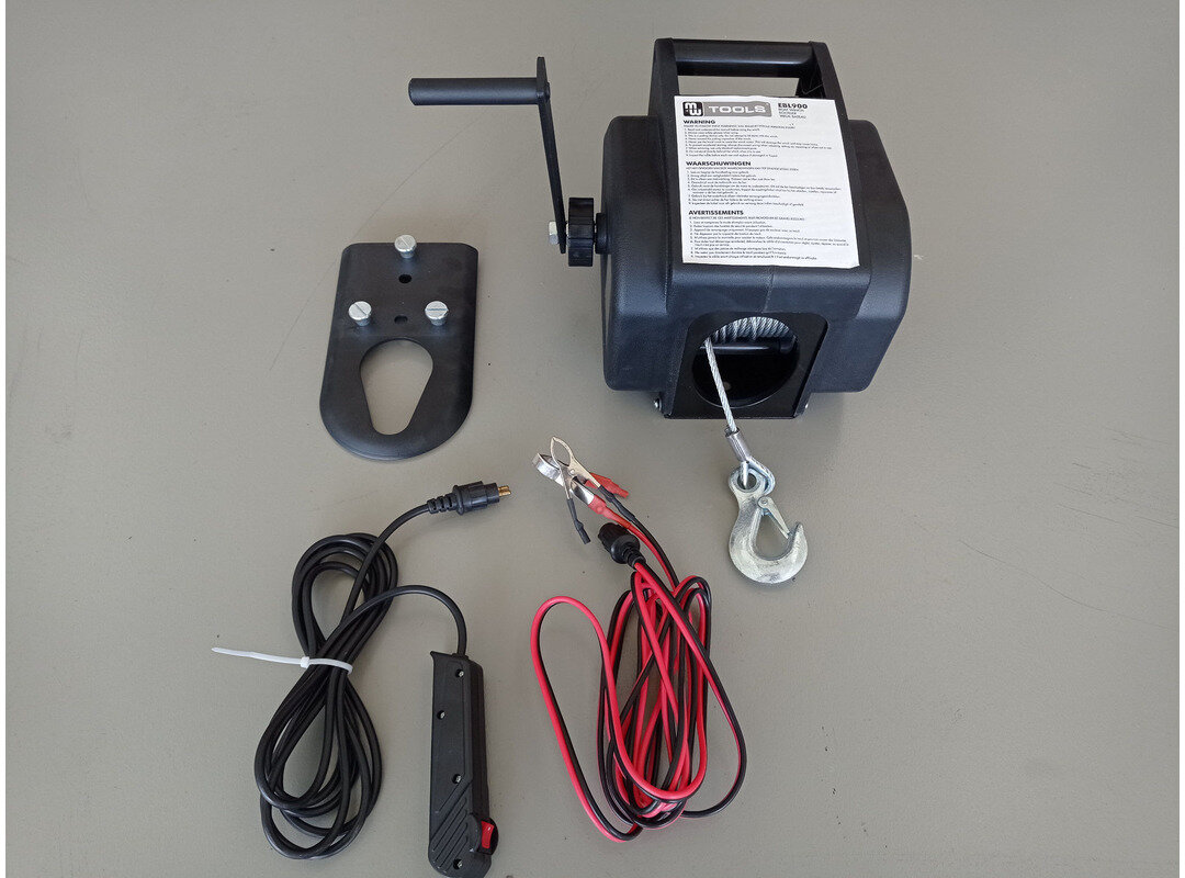 Bootswinde 12V 907kg 9,2m MW Tools