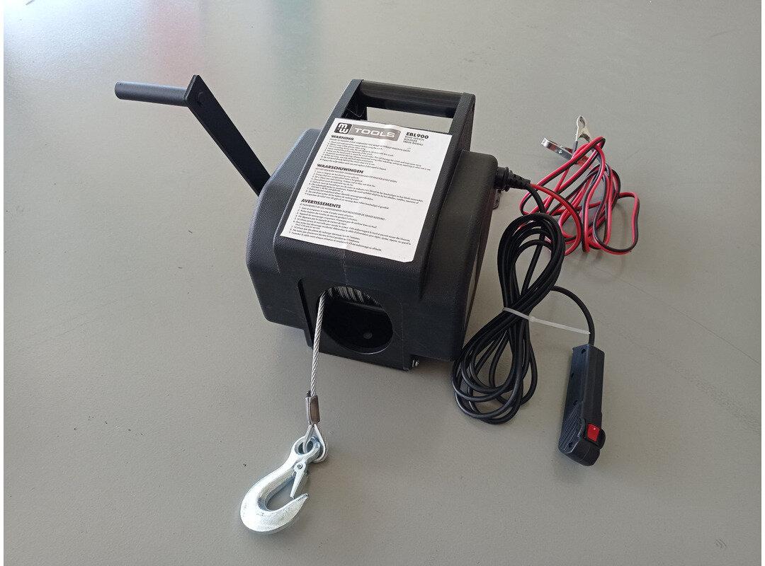 Bootswinde 12V 907kg 9,2m MW Tools