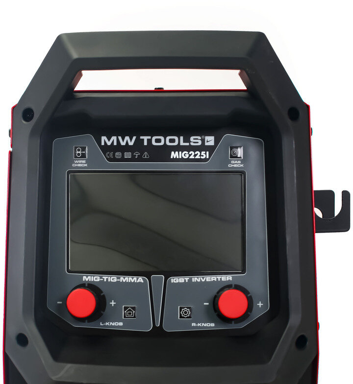 MIG-Industrie-Synergie-Schweißinverter LCD 350A + Zubehör MW Tools