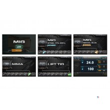 MIG-Industrie-Synergie-Schweißinverter LCD 350A + Zubehör MW Tools