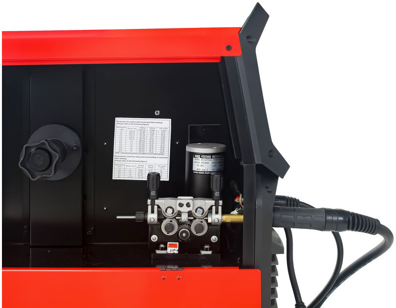 MIG-Industrie-Synergie-Schweißinverter LCD 350A + Zubehör MW Tools