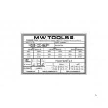 MIG-Industrie-Synergie-Schweißinverter LCD 350A + Zubehör MW Tools
