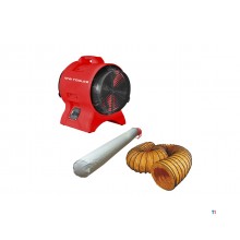 MV200PP Fan with hose and filter bag MW Tools