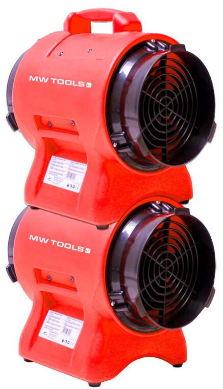 Ventilator MV200PP met slang en filterzak MW Tools Ventilator MV200PP met slang en filterzak MW Tools