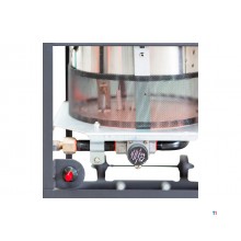 Infrarød gasvarmer 36kW 360° strålevarme MW Tools