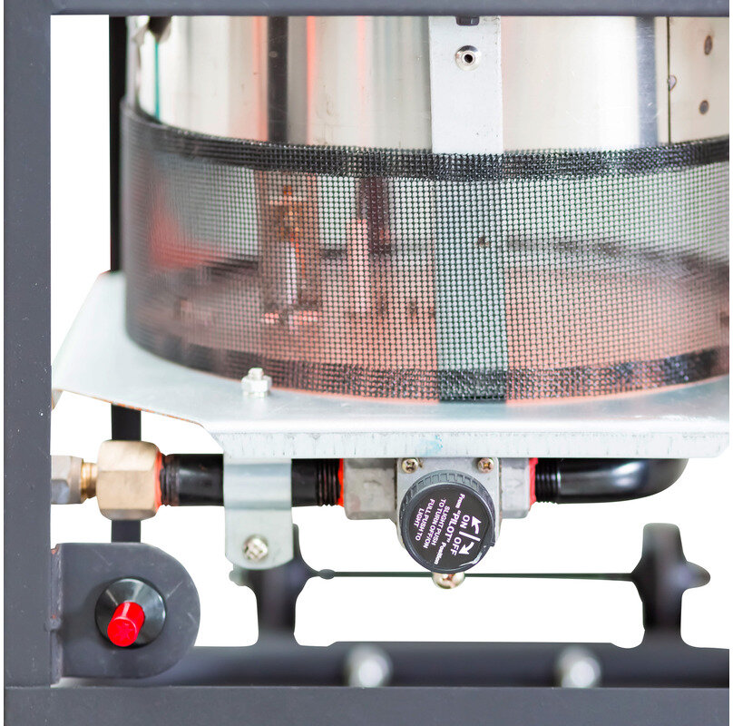 Infrarød gasvarmer 36kW 360° strålevarme MW Tools