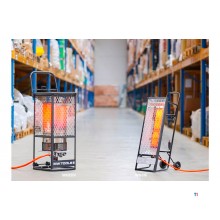 Infrarød gasvarmer 36kW 360° strålevarme MW Tools