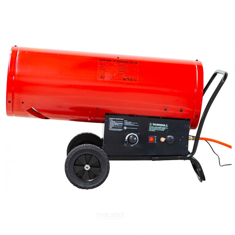 Propaanikaasulla toimiva kuumailmapuhallin 70-132kW termostaatilla MW Tools
