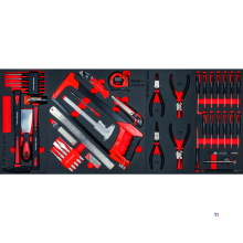 Gevulde robuuste gereedschapswagen XL 514-delig MW Tools Gevulde robuuste gereedschapswagen XL 514-delig MW Tools