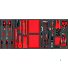 Gevulde robuuste gereedschapswagen XL 514-delig MW Tools Gevulde robuuste gereedschapswagen XL 514-delig MW Tools