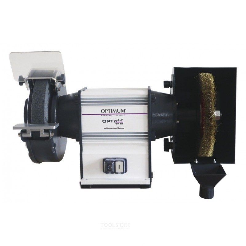 Kombinationssliber med børstediameter 175 mm, 2850 o/min, 450 W, 230 V, inklusive slibesten og børste, Optigrind