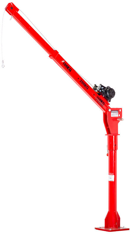 Mobilkran 300/500 kg med elektrisk spil MW Tools